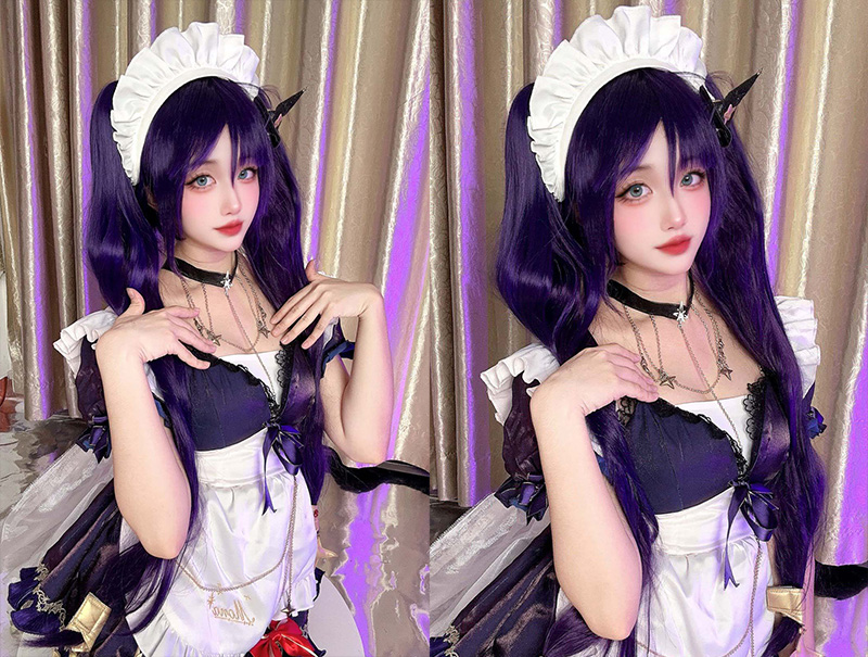 [COSplay]原神 莫娜但是女仆～-二次元COS分享次元吧