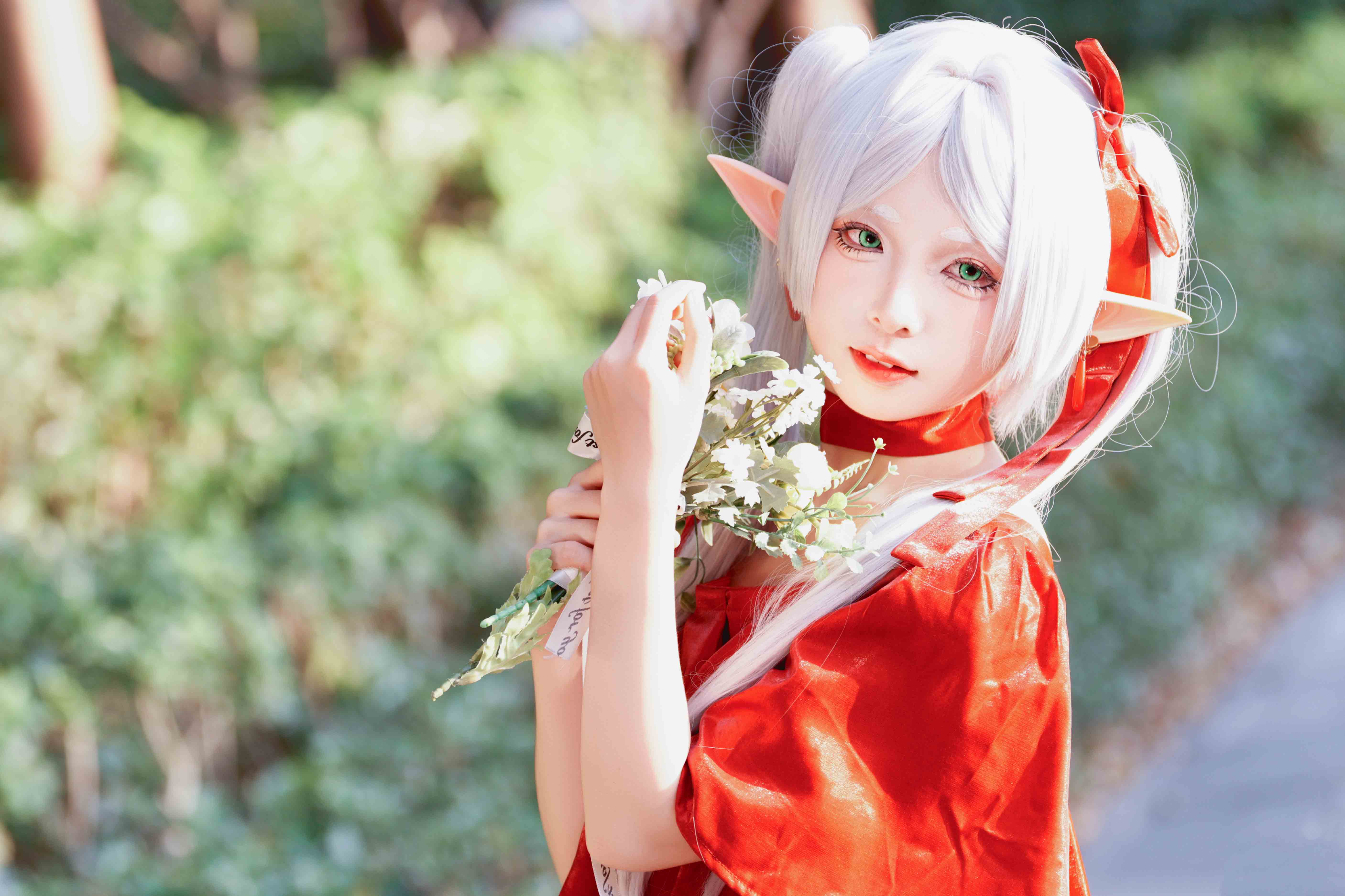 [COSplay]感情迟钝的精灵，读到了他穷尽一生书写的情书。-二次元COS分享次元吧