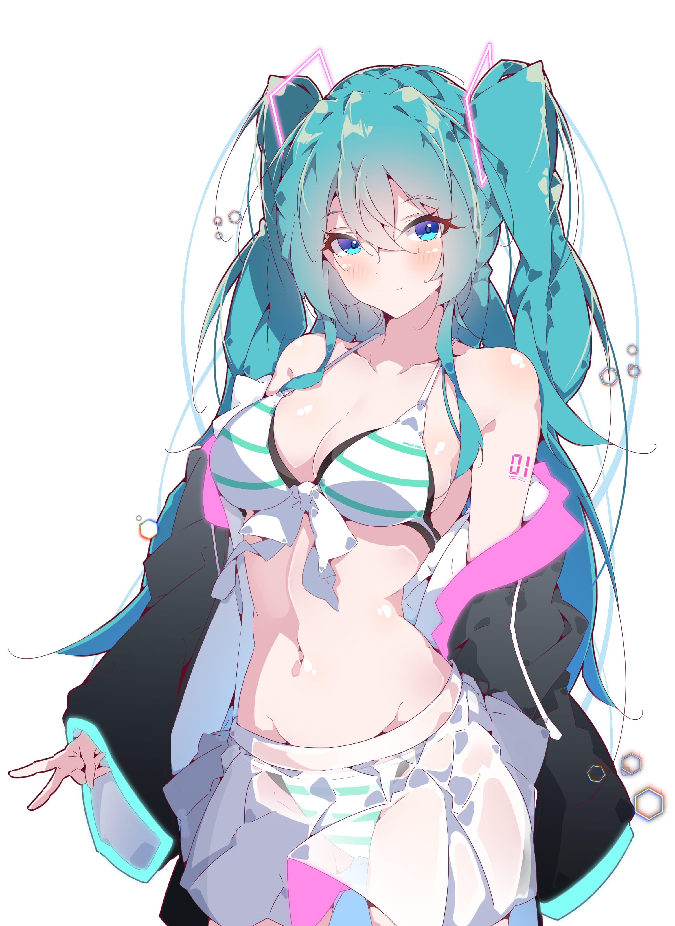 初音未来 透明泳衣-二次元COS分享次元吧